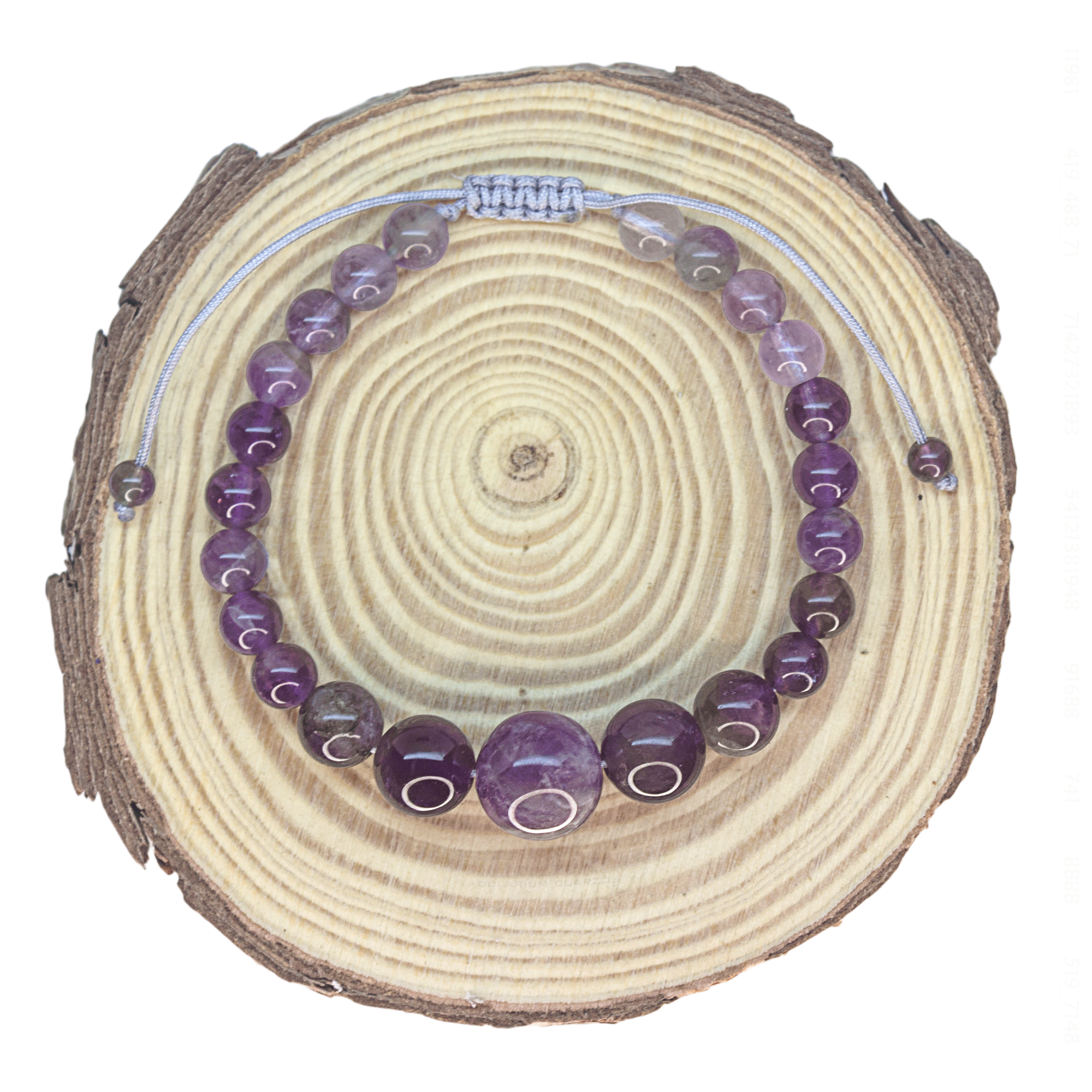 Pulsera Antiestrés Cuarzo Amatista Natural