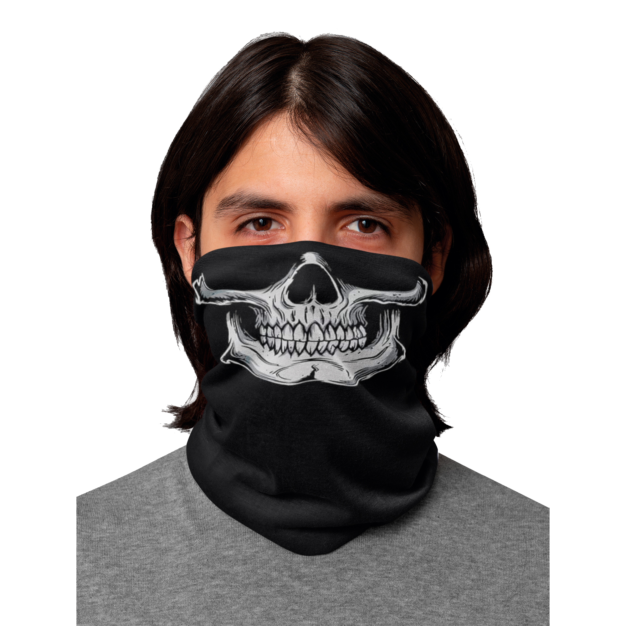 Bandana Tubular Multifuncional Diseño de Boca Craneo Buff Deportiva para Cabeza y Cuello Kit de 3 Piezas  Unisex Outdoor