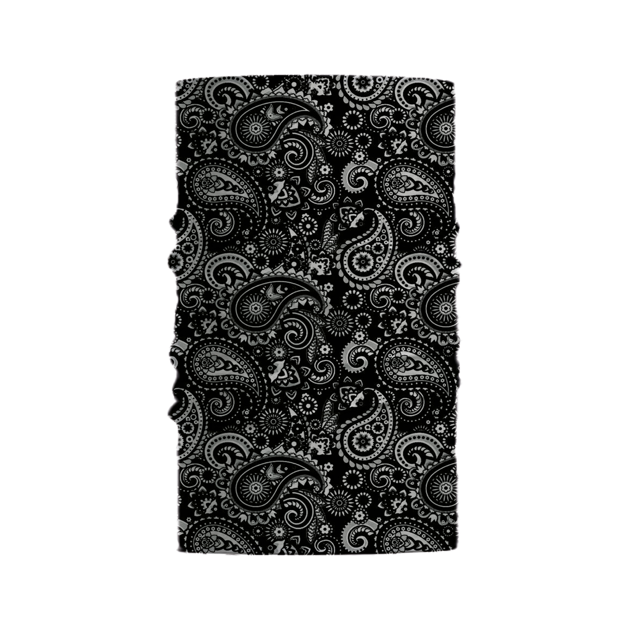 Bandana Tubular Multifuncional de Abstracto Gris Buff Deportiva para Cabeza y Cuello Kit de 3 Piezas Unisex 45x60 cm