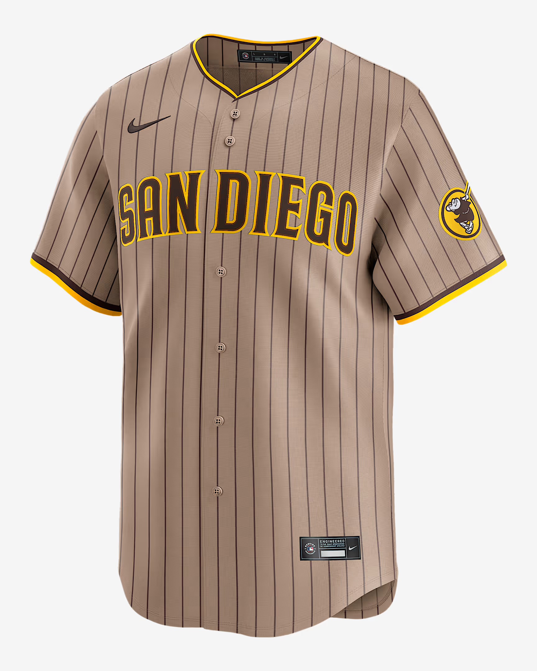 Jersey Original Nike Beisbol MLB  Padres de San Diego alternativa visita