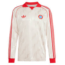 Jersey original Adidas Bayern Munich de Alemania Lifestyler manga larga IS6507