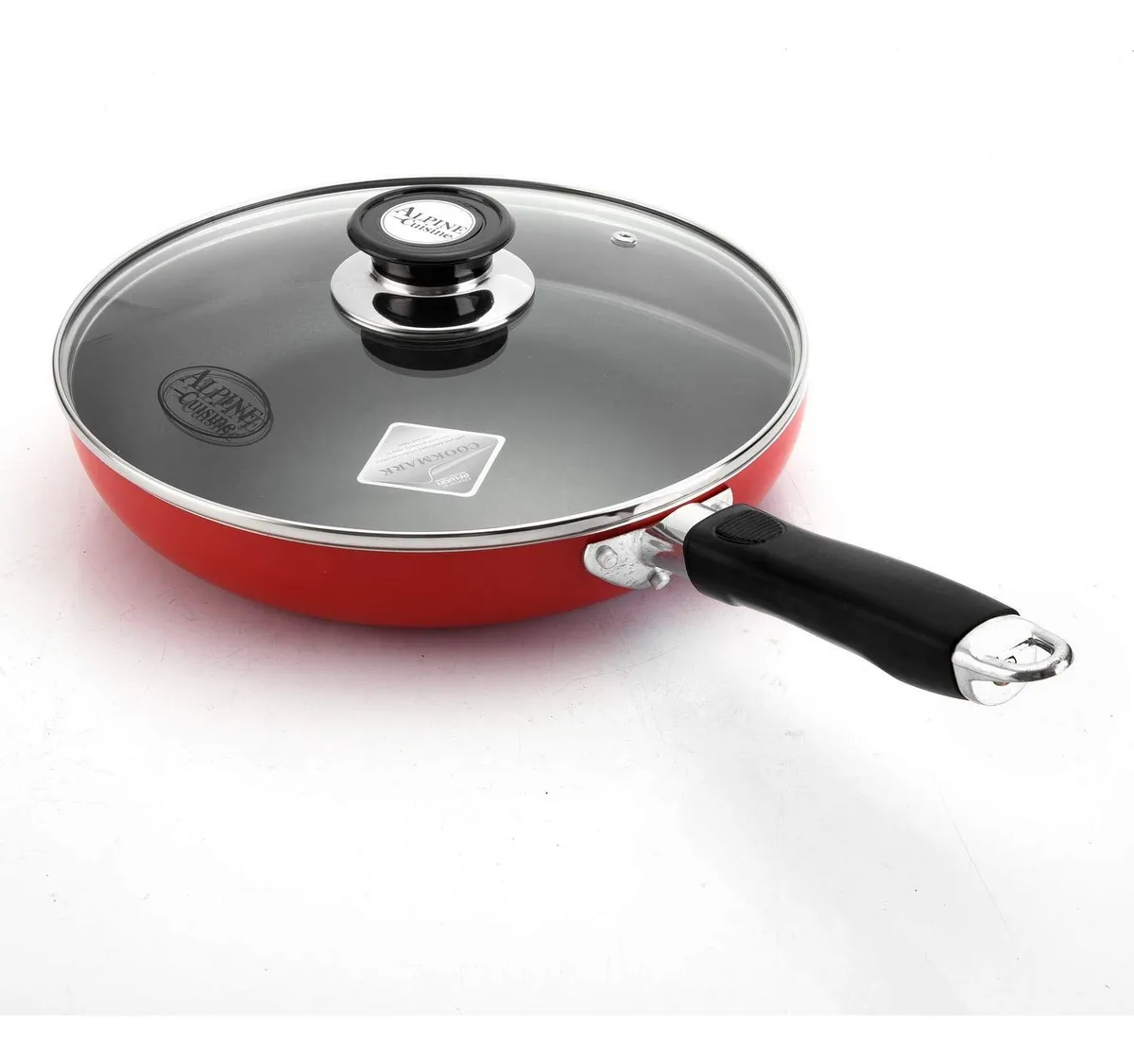 Bateria De Cocina Antiadherente 16 Piezas Alpine Cuisine Red