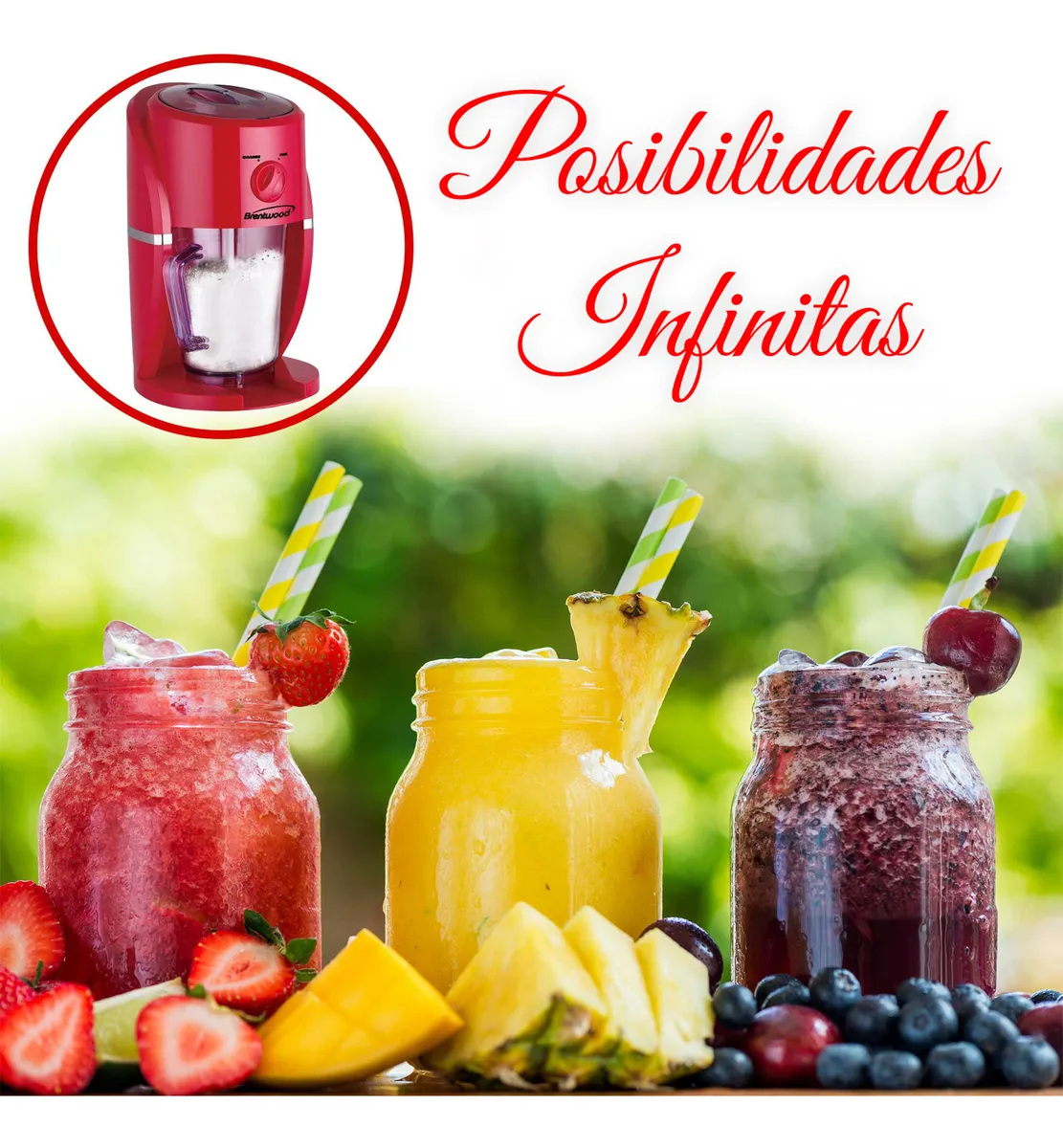 Maquina Para Preparar Margaritas Smoothies Frappé Bebidas