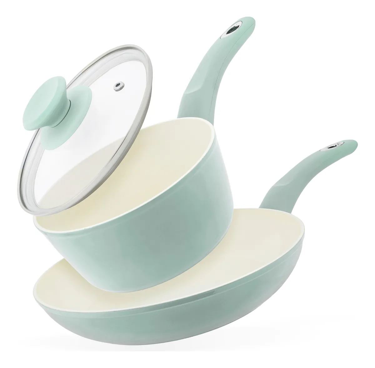 Batería De Cocina Ceramic Antiadherente 7 Pzas Foode + Tapas