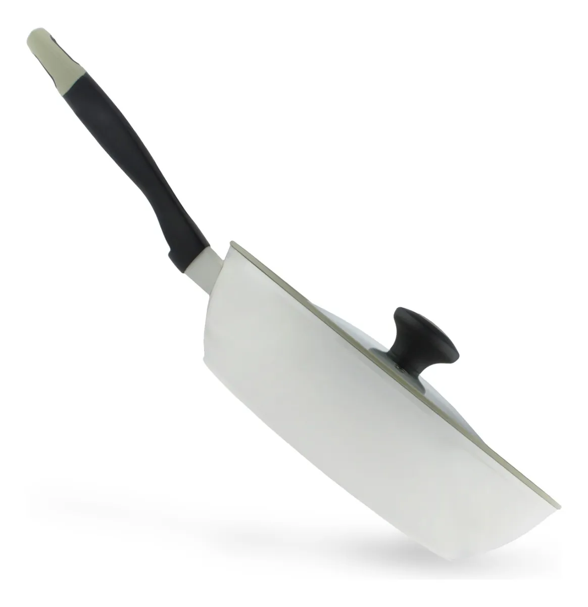 Juego De Sartenes Wok Ceramic Antiadherente + Tapa Universal