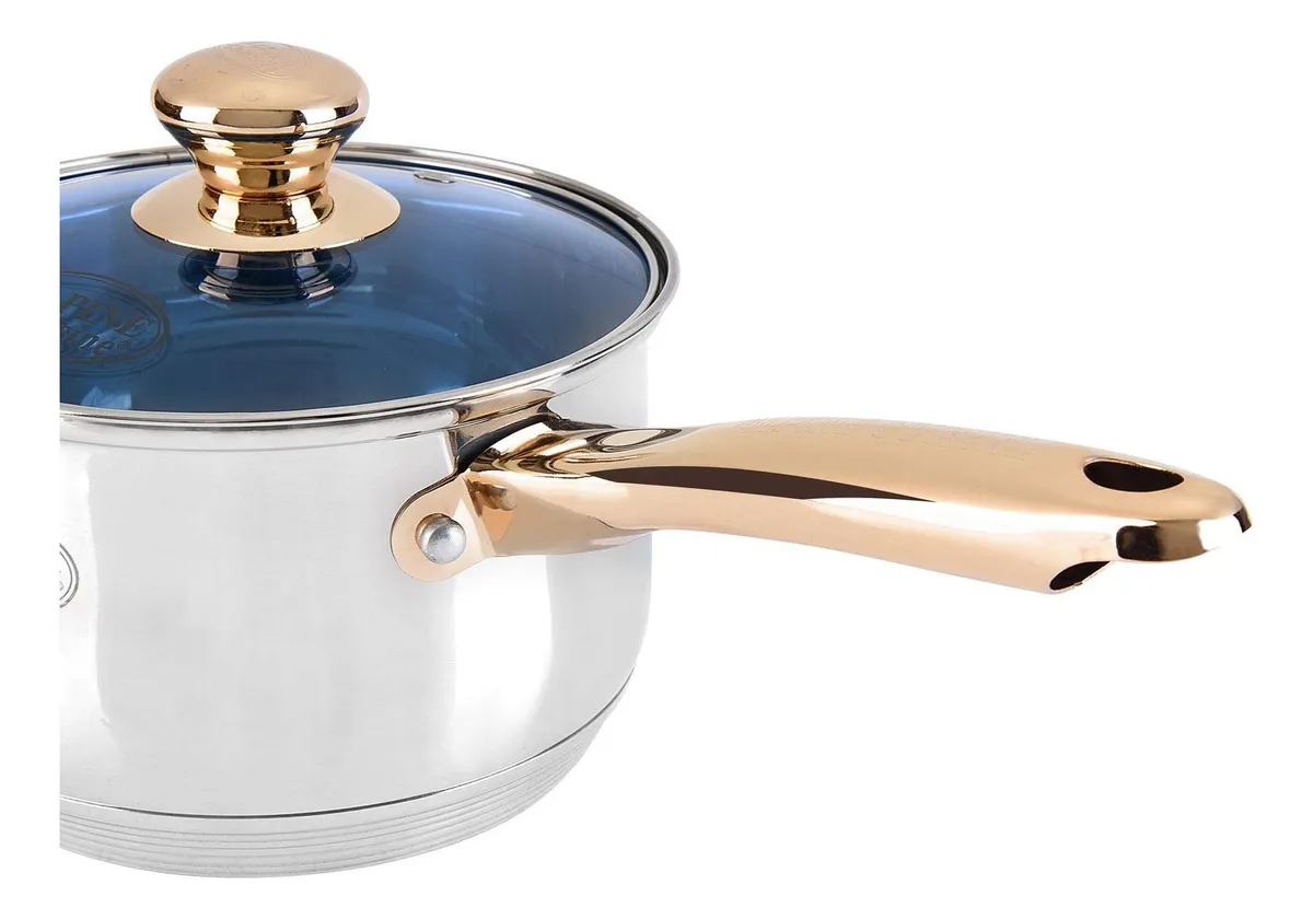 Bateria De Cocina Alpine Gourmet Acero Inox Induccion 12 Pz
