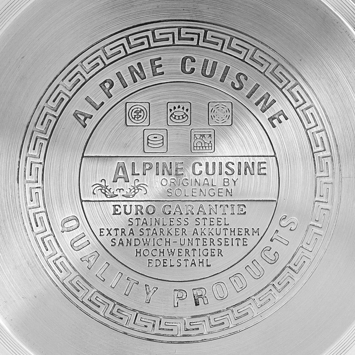 Bateria De Cocina Alpine Gourmet Acero Inox Induccion 12 Pz
