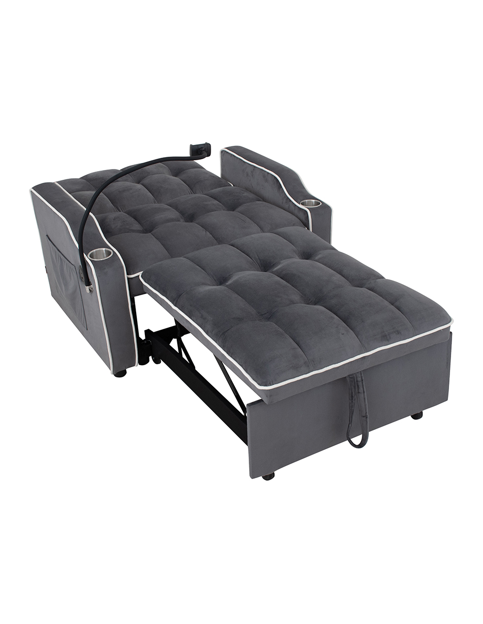 Sofá Cama Easy Living Roger Gris Oscuro