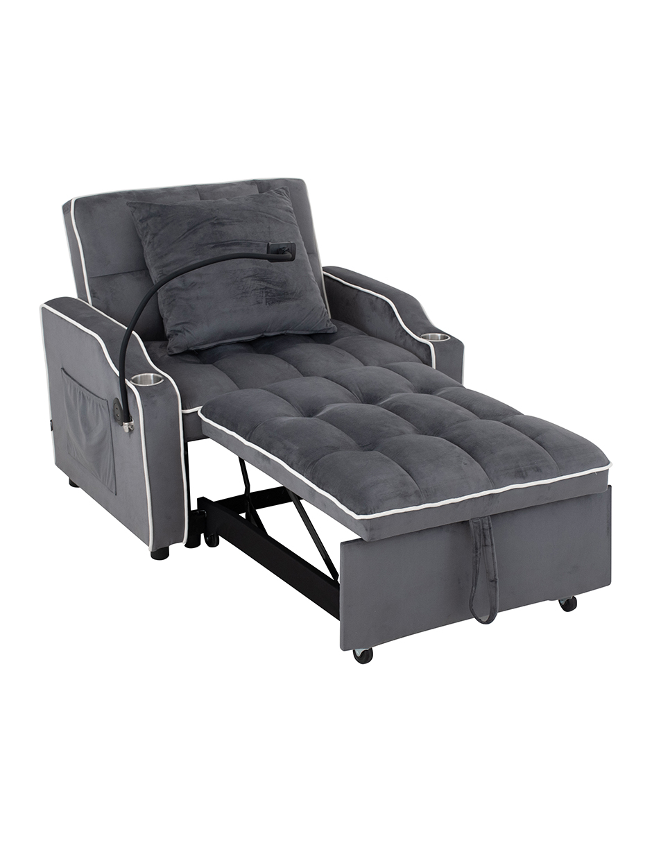 Sofá Cama Easy Living Roger Gris Oscuro