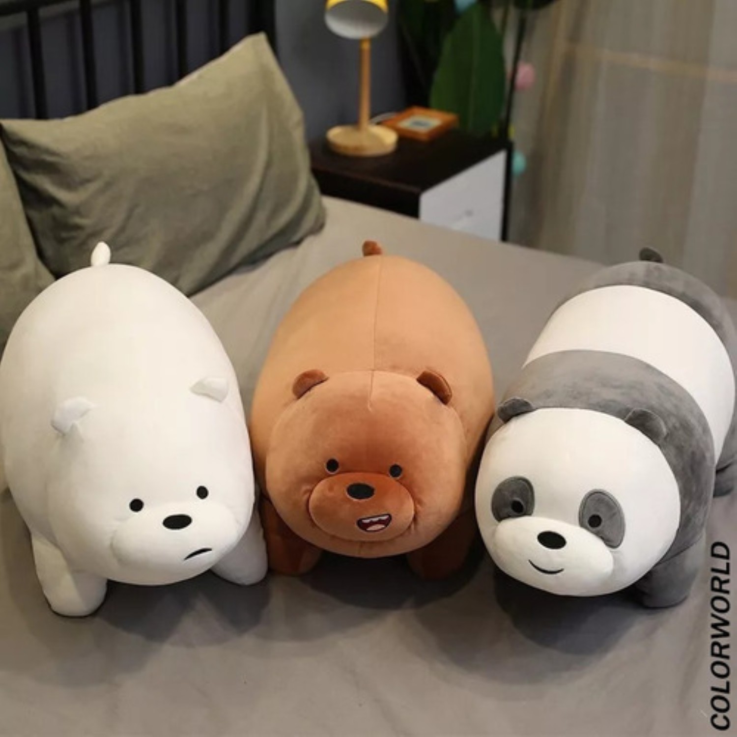 3pcs Osos Escandalosos 30 Cm Pardo, Polar Y Panda