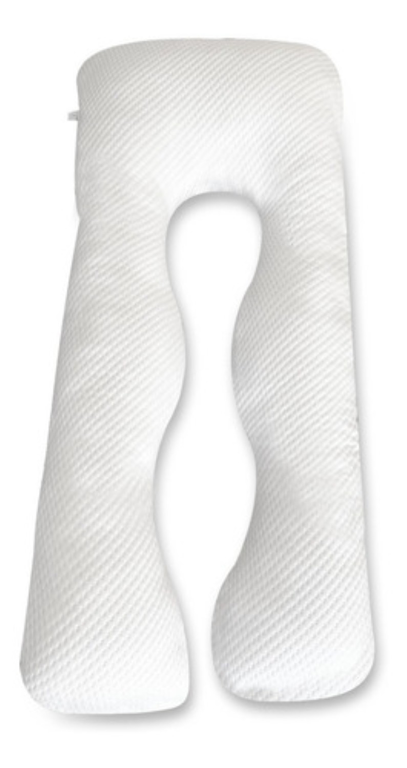 Almohada Para Embarazo Y Lactancia Tela Extra Suave Blanco