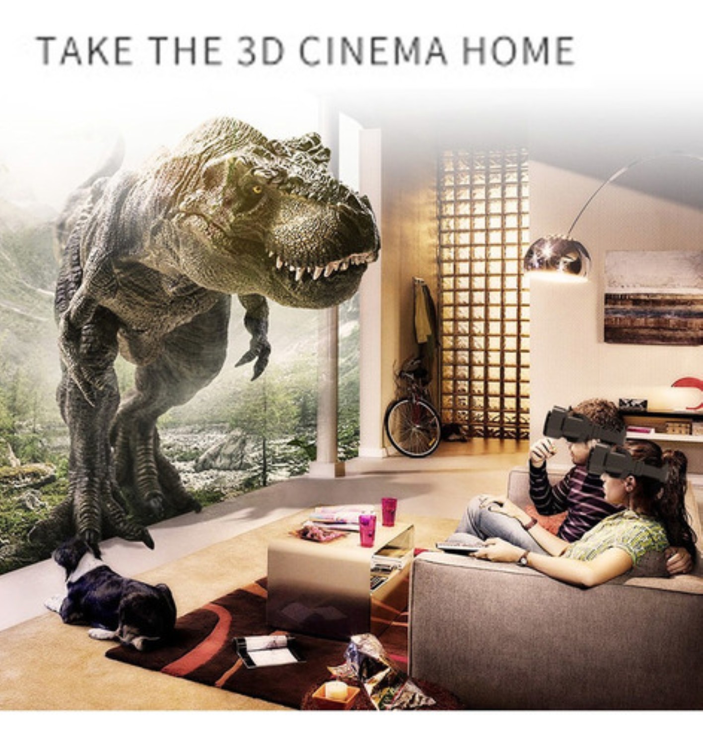 Gafas De Realidad Virtual 3d Con Control Negro