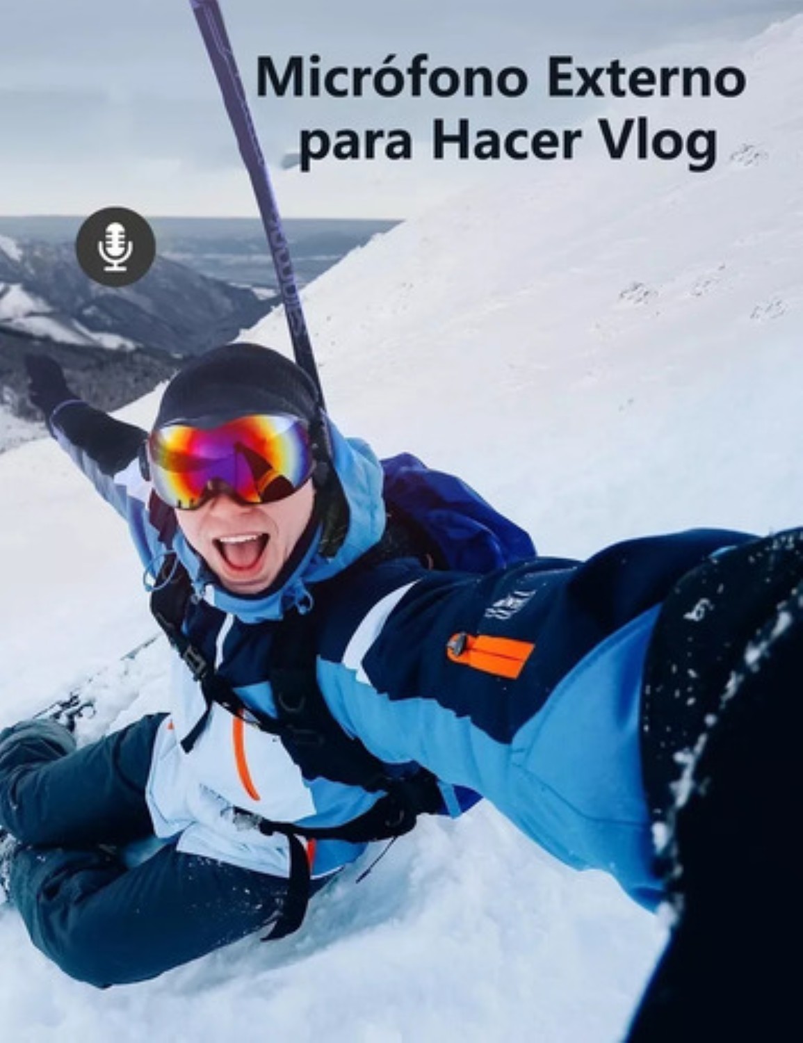 Cámara De Acción Deportiva Wifi 4k 20mp Con Micrófono Externo Negro
