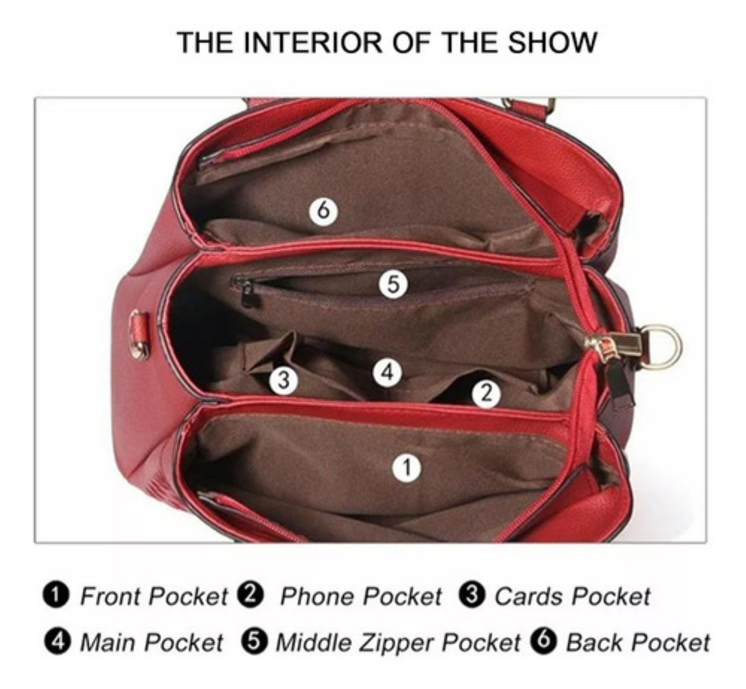 Bolsos Para Mujer Moda Lujo Elegante Hombro Oblicuo Bolso rojo 