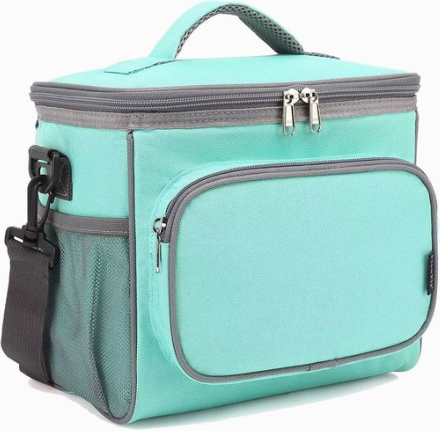 Bolsa De Almuerzo Térmica Gran Capacidad, Lonchera Azul Verde