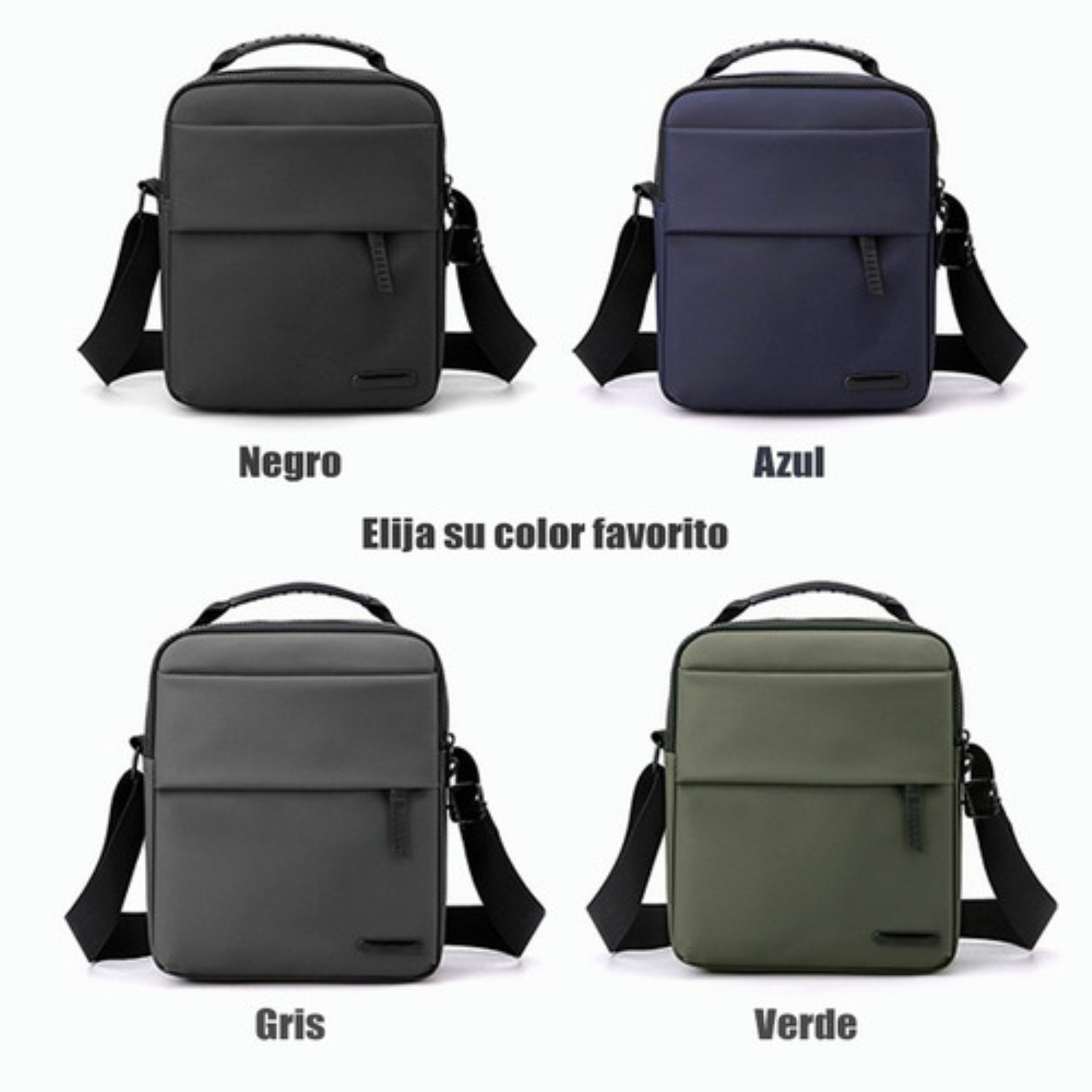 Bolso De Mensajero Bolso Casual Bolso De Hombro Para Hombre Gris