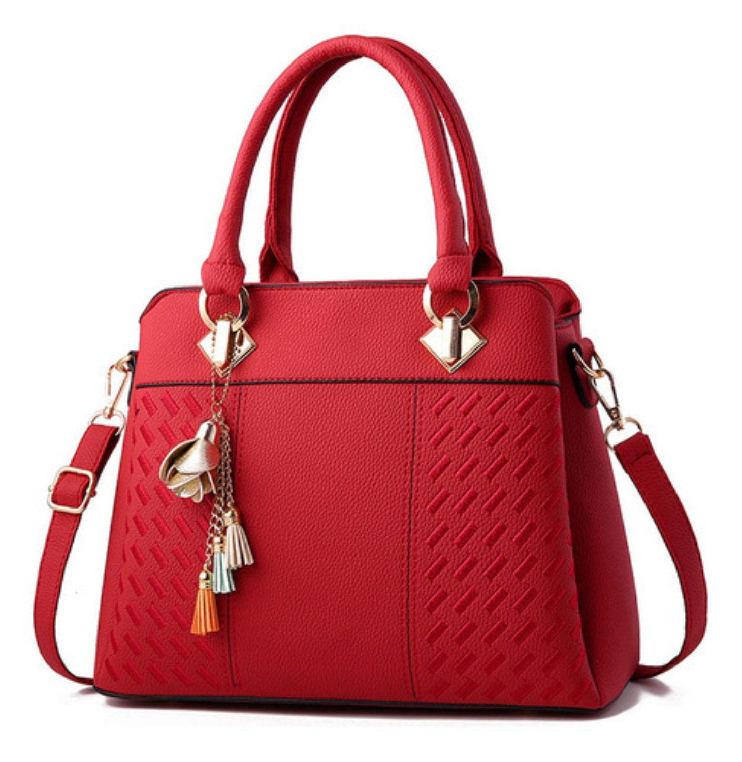 Bolsos Para Mujer Moda Lujo Elegante Hombro Oblicuo Bolso rojo 