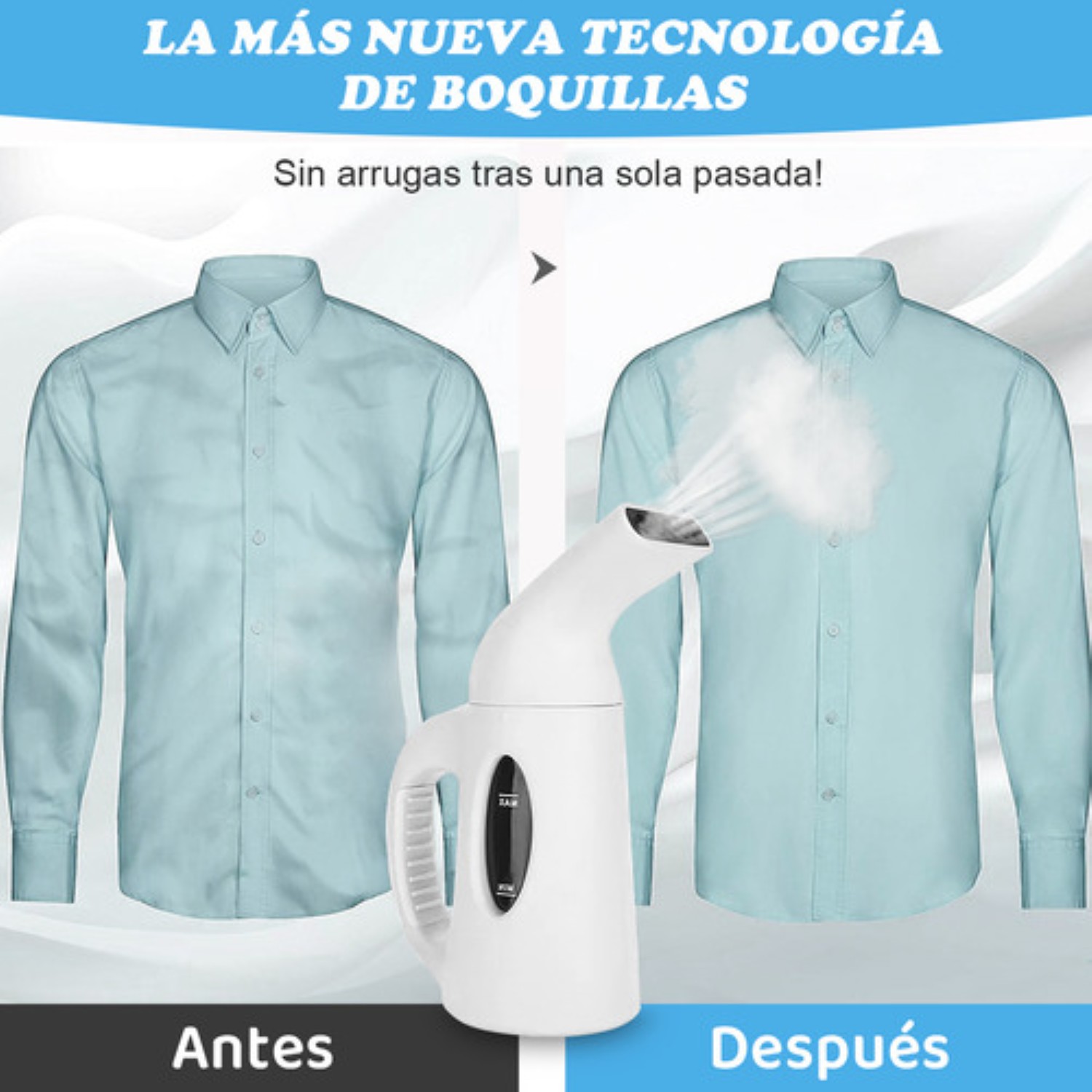 Plancha A Vapor Portátil, 120v 60hz Blanco