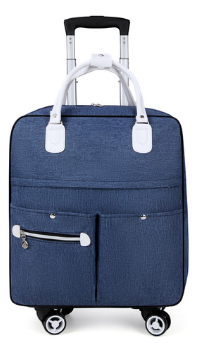 Maletas De Viaje Equipaje De Mano De Seguridad Cabina Moda Azul