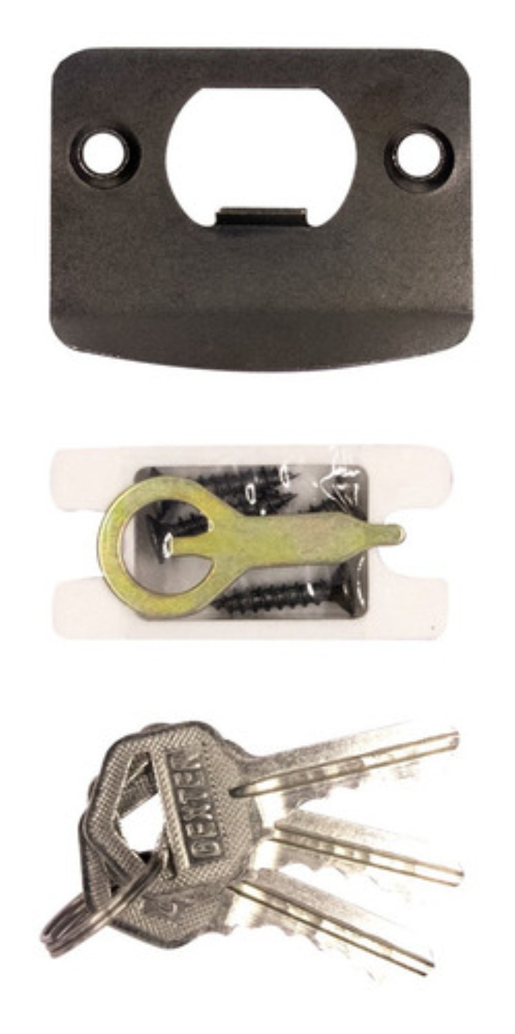 Chapas Para Puertas Cerradura Manijas Negras Con Llave