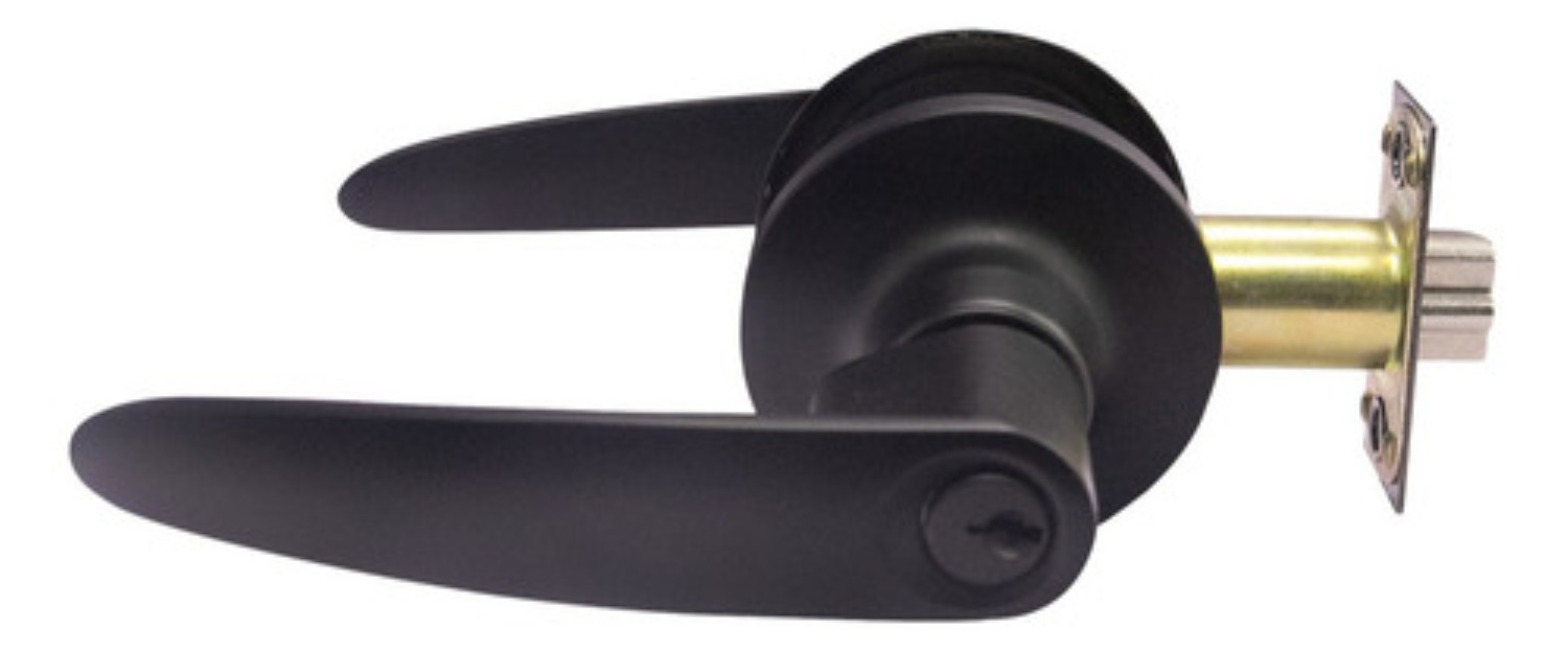 Chapas Para Puertas Cerradura Manijas Negras Con Llave