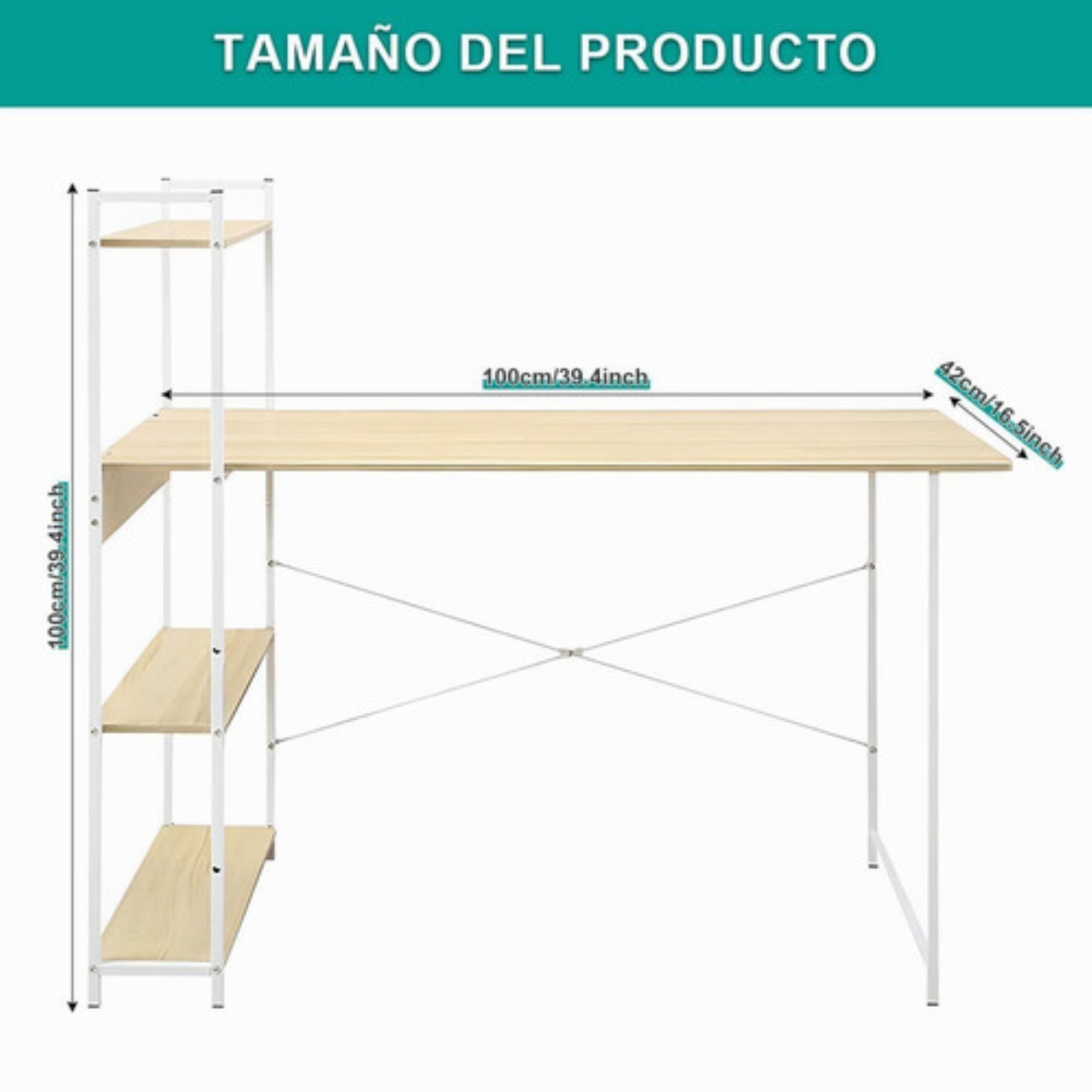 Oficina Minimalista Escritorio Mesa Para Computadora cafe