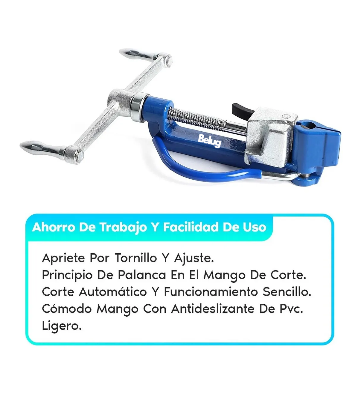 Flejadora Manual Belug Para Flejes De Acero Inoxidable Azul