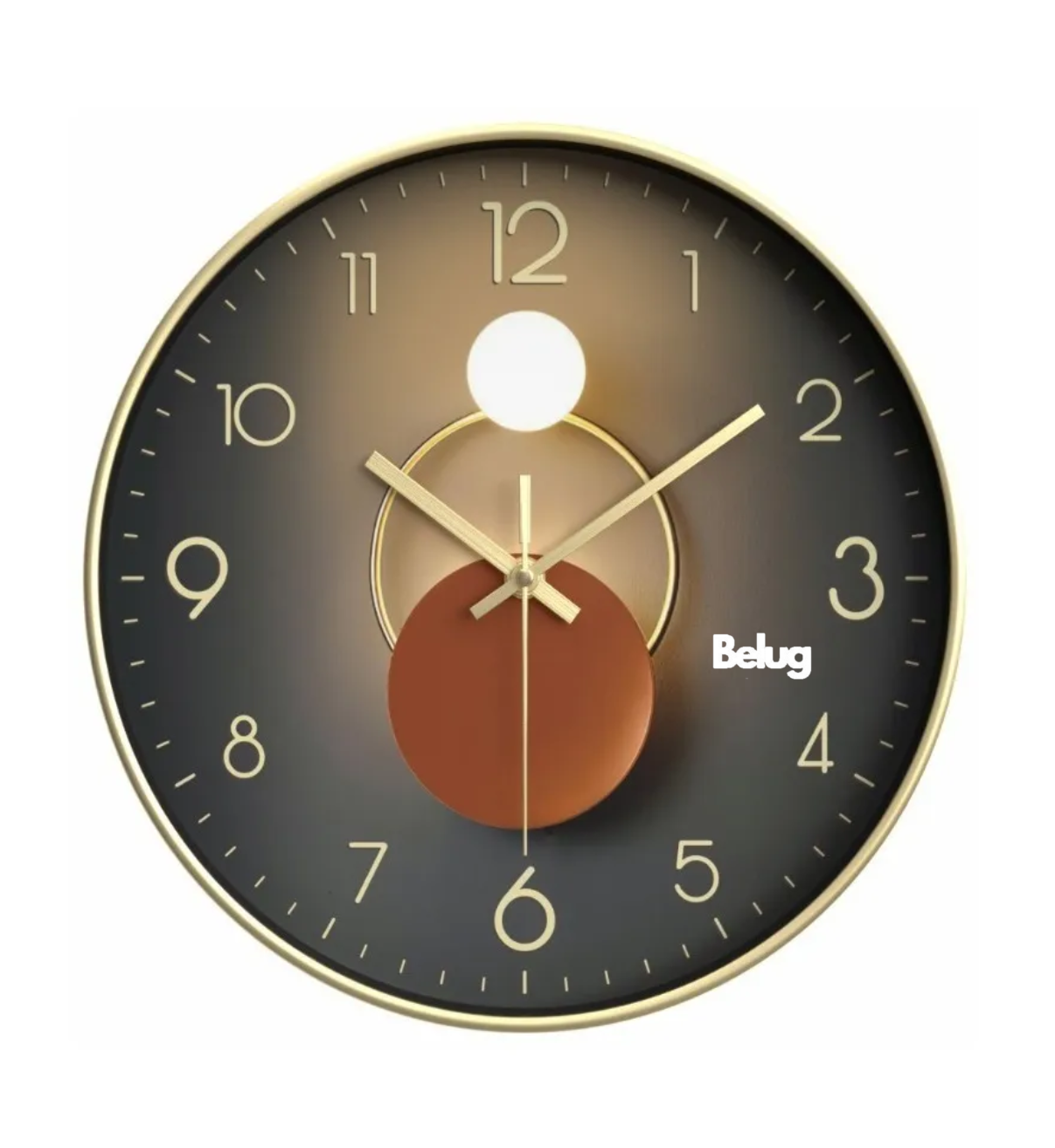 Reloj De Pared Decorativo Moderno Silencioso De 30 Cm Belug