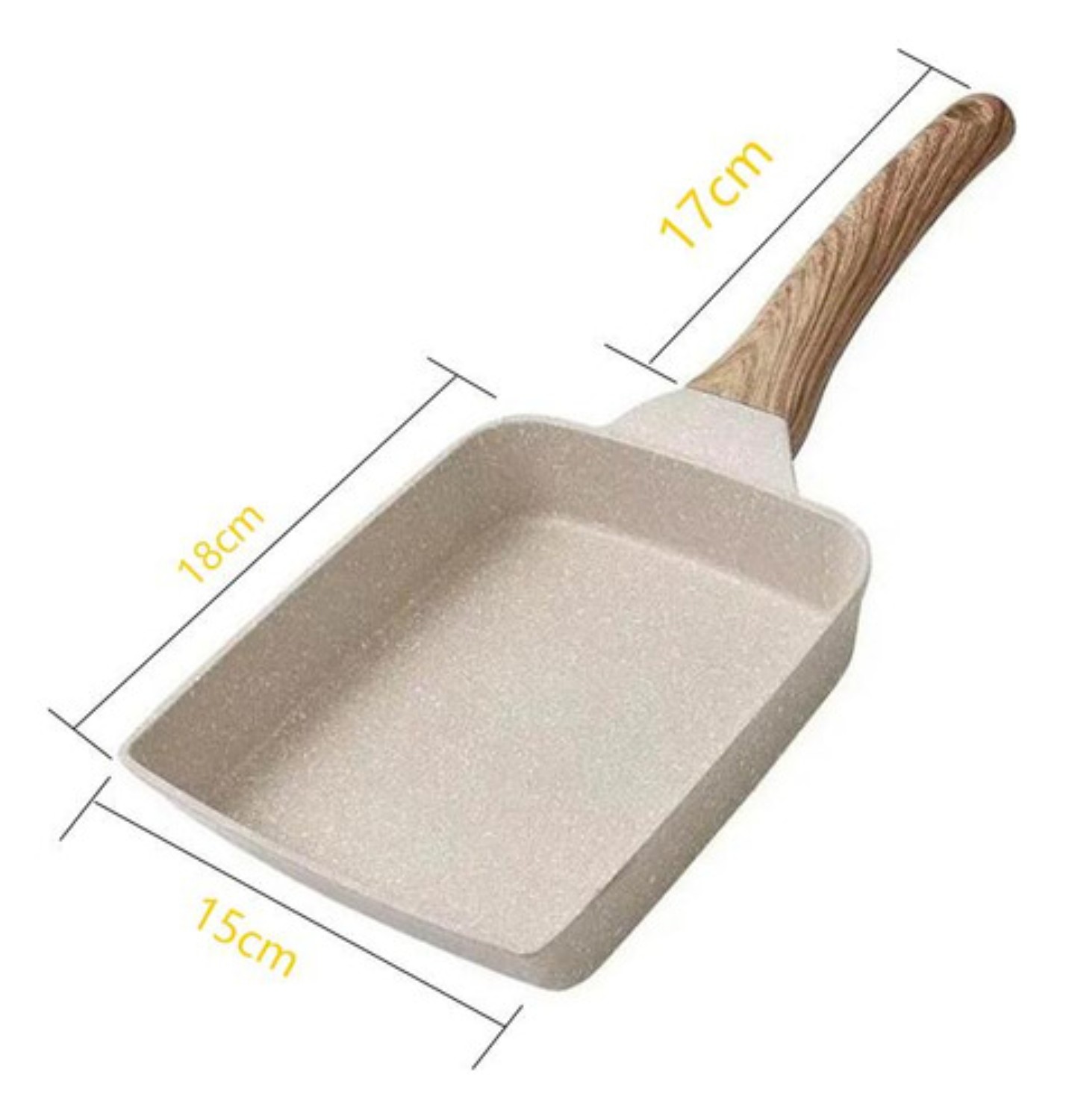Sartén Antiadherente Sartén Grill De Mármol Set Cocina Blanco