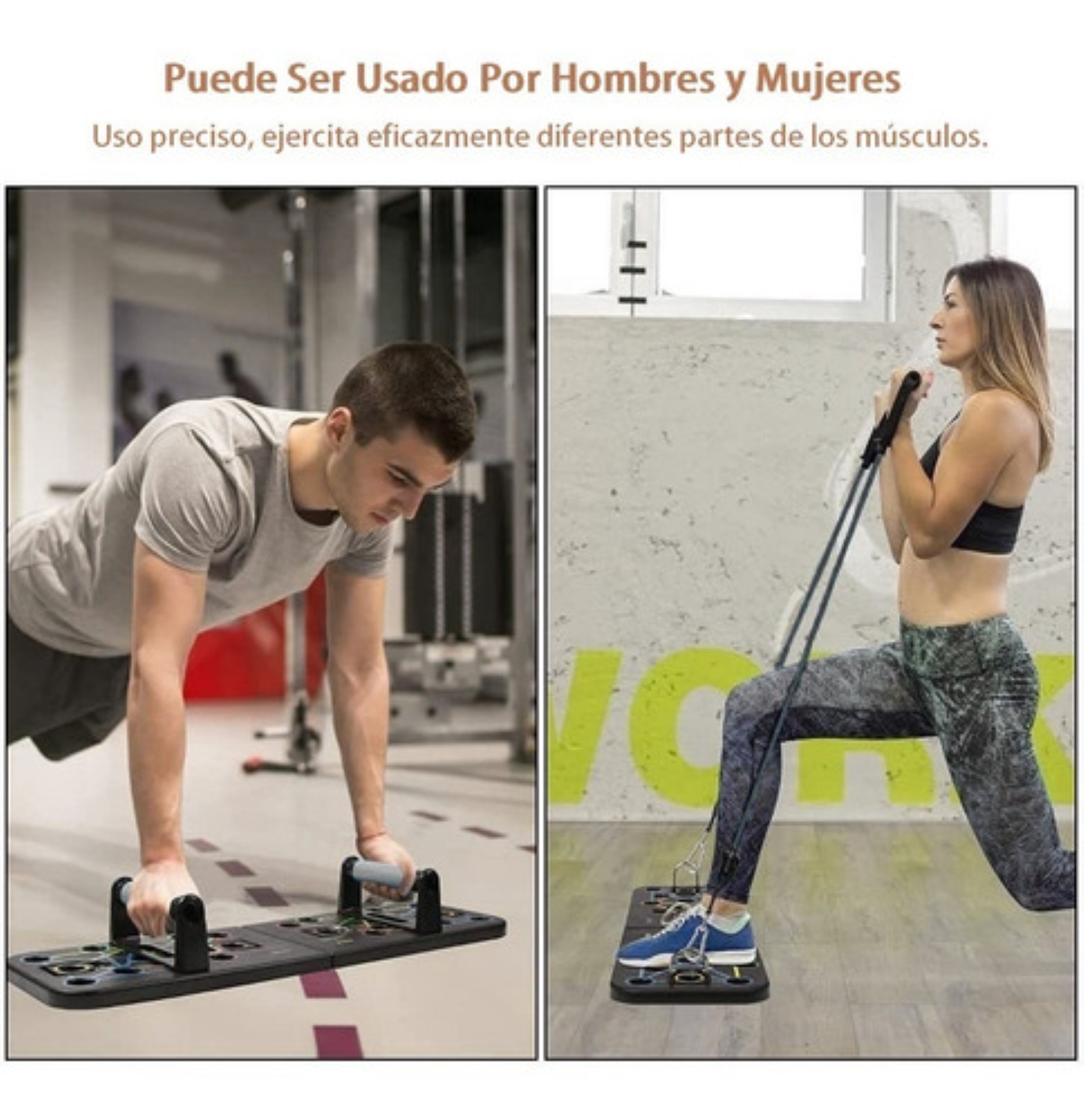 Barras Push Up Portatil Soporte Lagartijas Fitness Muscular Negro