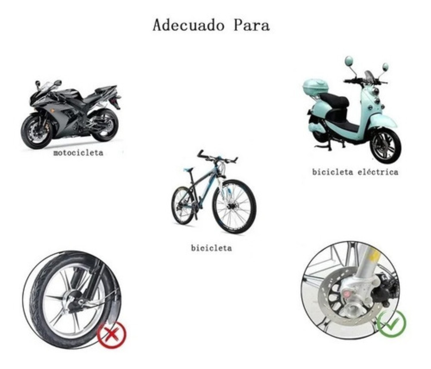 Bloqueo De Motocicleta De Freno De Disco Con Alarma Plata 