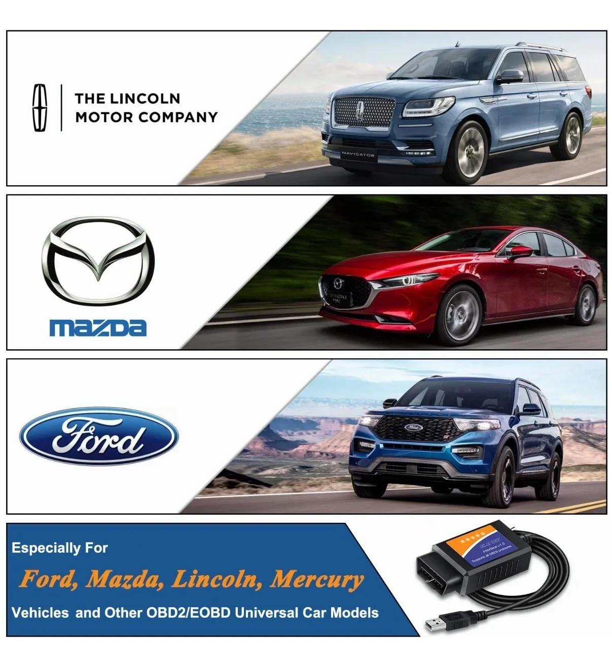 Escáner Automotriz Usb Elm327 Belug Windows Negro