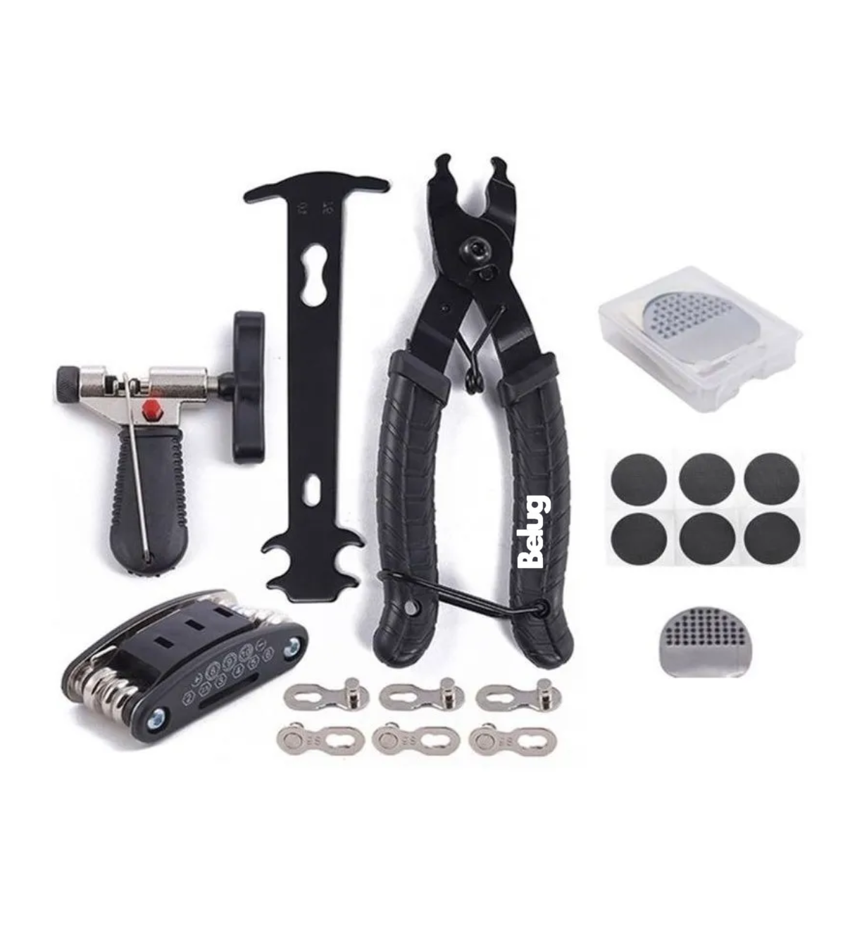 Kit Pinzas Cortador Extractor Belug De Pernos De Cadena Bicicleta Negro