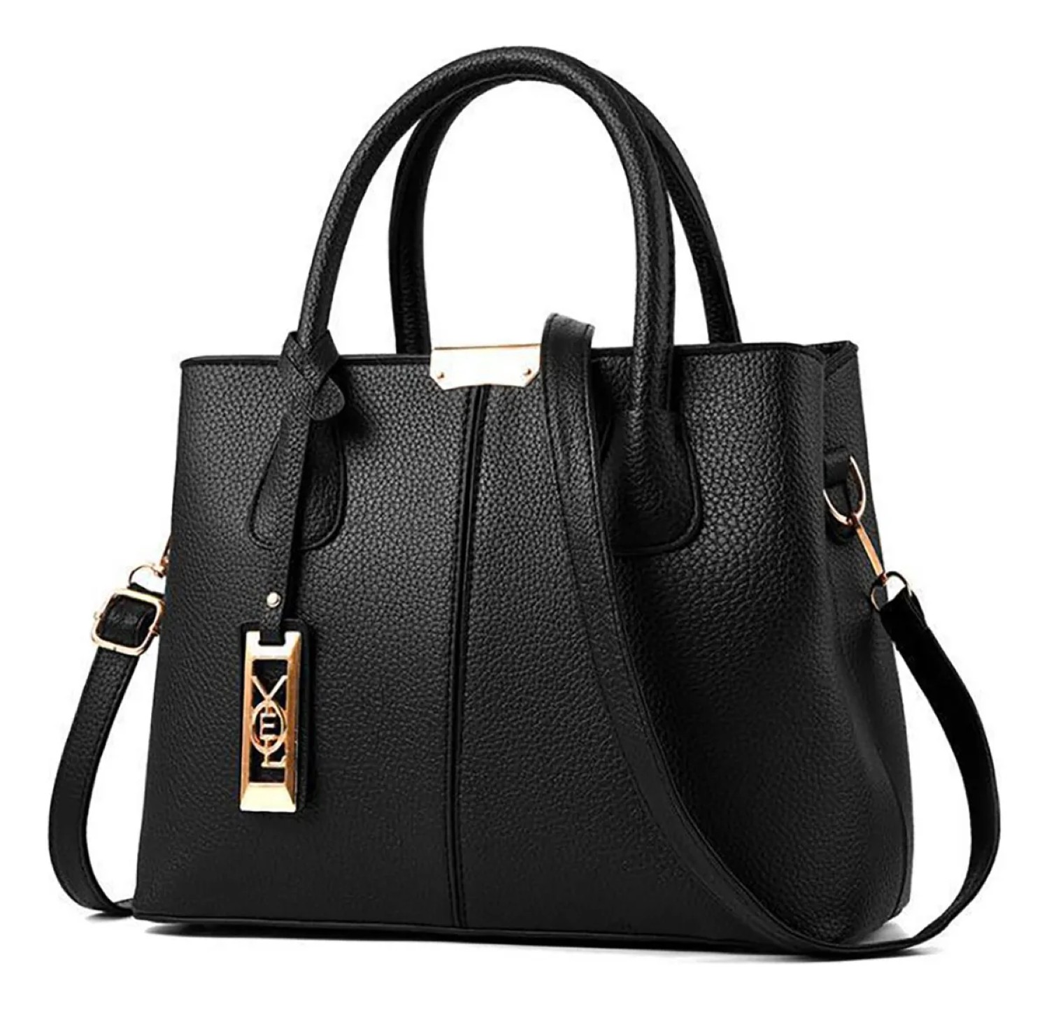 Moda Casual Gran Capacidad Bolsos Lady Tote Bag negra 