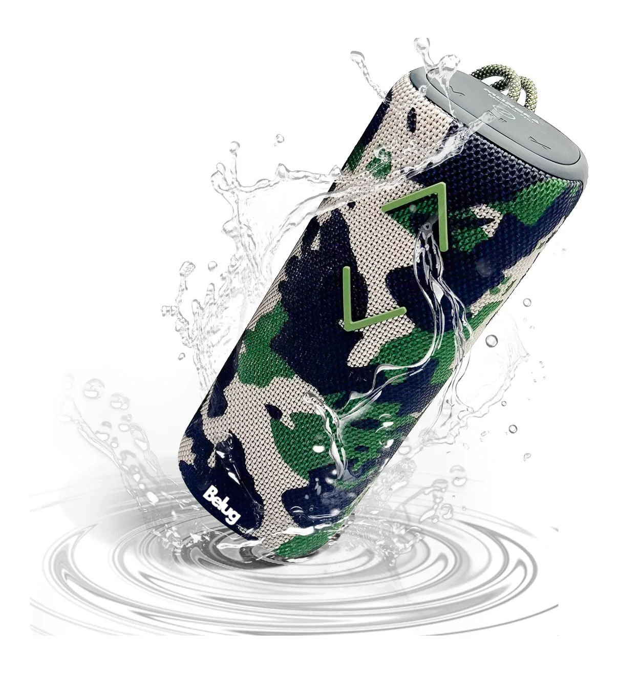 Bocina Bluetooth Portátil Belug Altavoz Recargables Militar