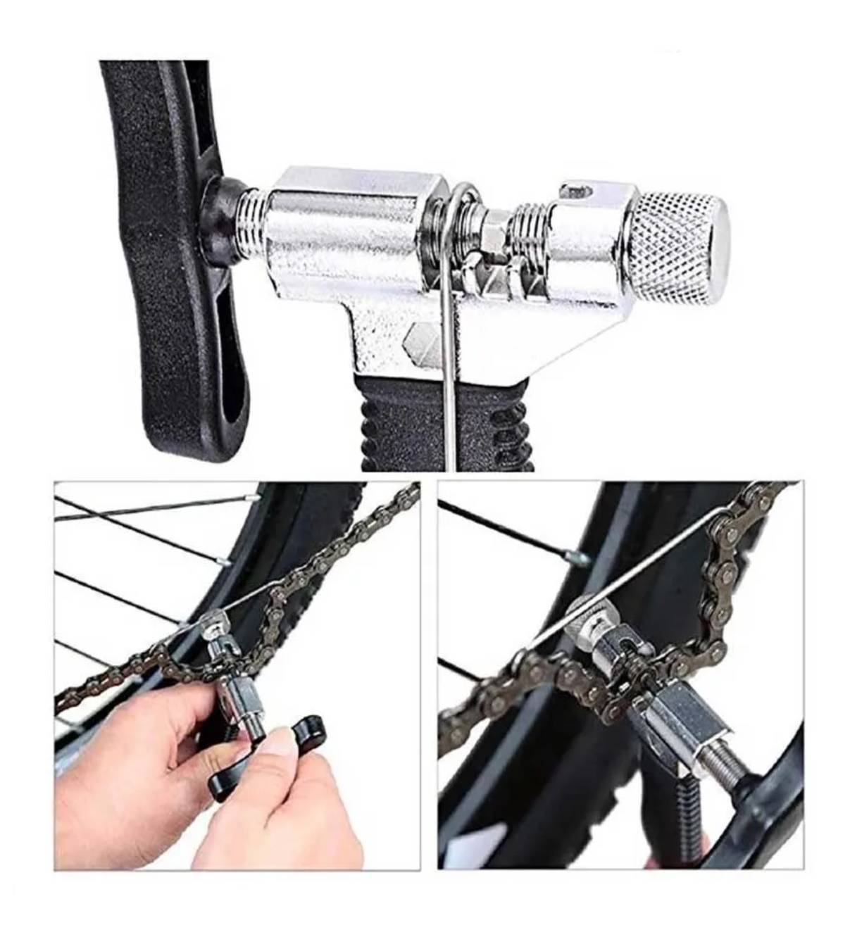 Kit Pinzas Cortador Extractor Belug De Pernos De Cadena Bicicleta Negro