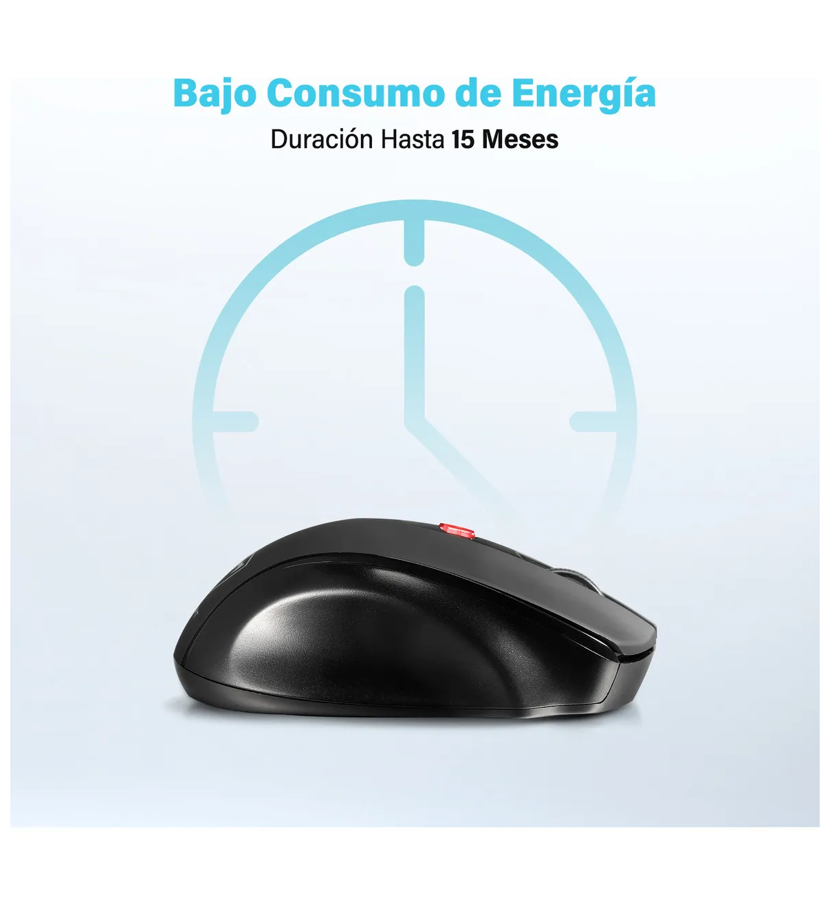 Mouse Inalámbrico 2.4GHz USB Belug 2400dpi 6 Botones Con Avance Y Retroceso Negro