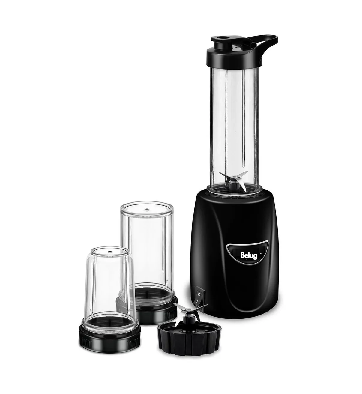 Licuadora Portátil Xl Belug 3 Vasos Sport Portatiles Negra