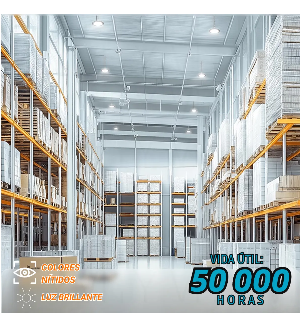 Lámpara Industrial De Campana Led Blanco 100w 