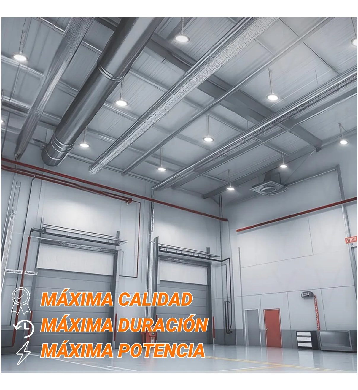 Lámpara Industrial De Campana Led Blanco 100w 