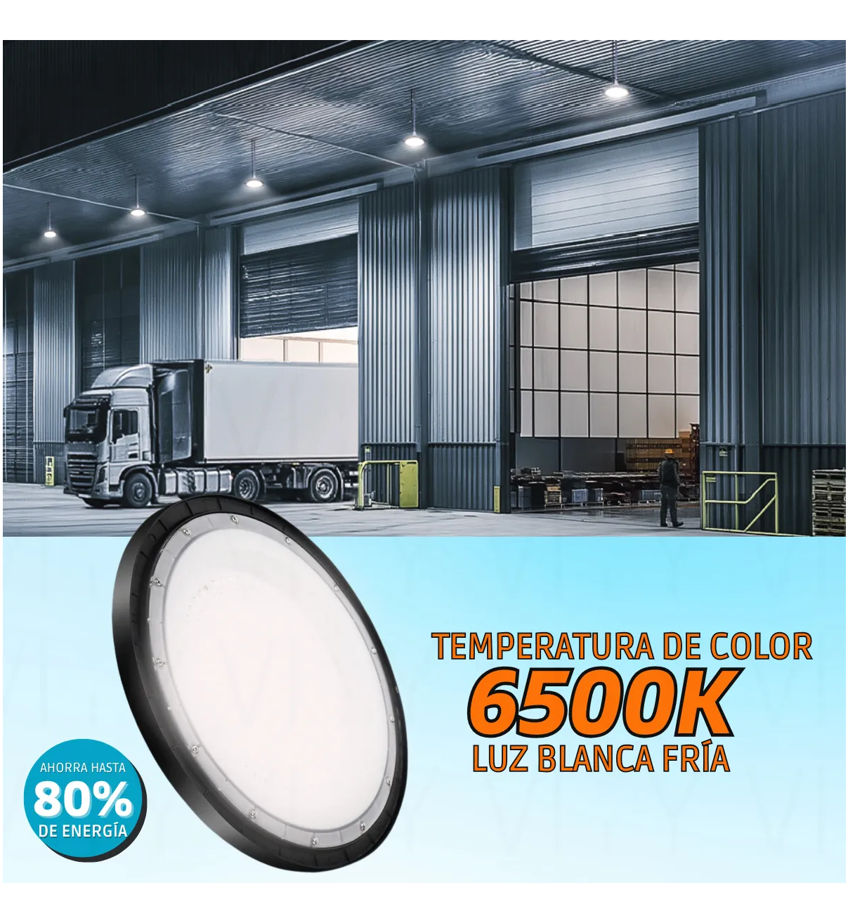 Lámpara Industrial De Campana Led Blanco 100w 