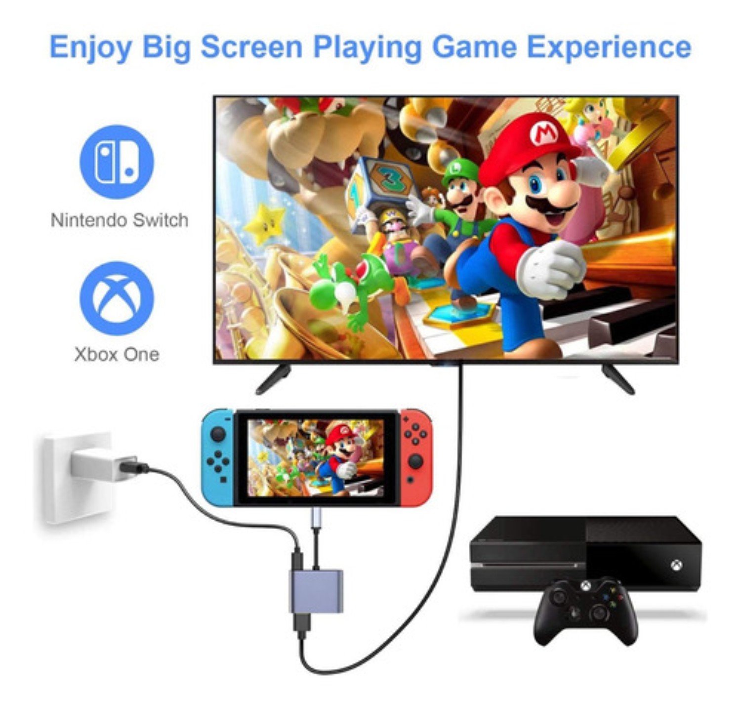 Adaptador Lightning A 4k Hdmi, Vga Para iPhone/iPad Plata