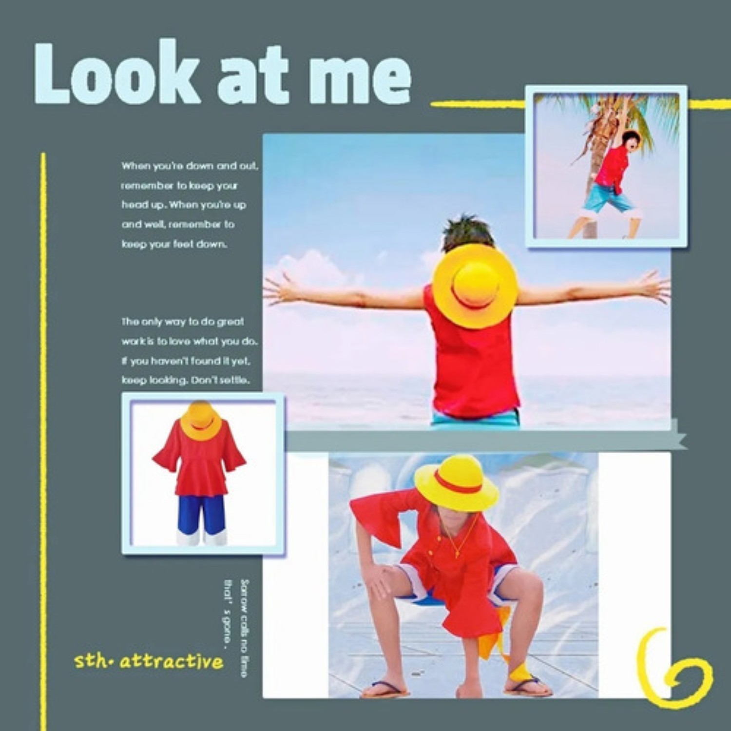Sombrero Anime Dress Amarillo talla Unica