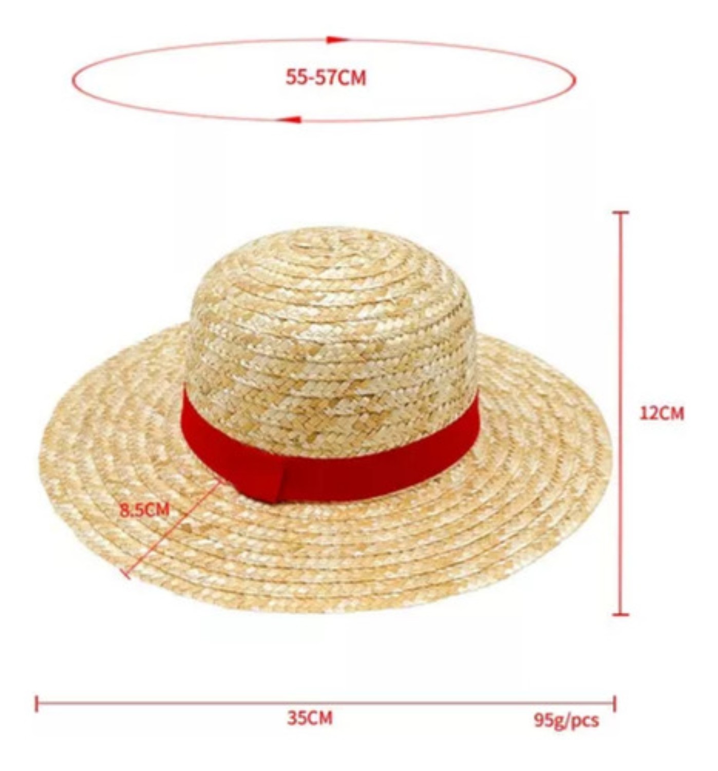 Sombrero Anime Dress Amarillo talla Unica