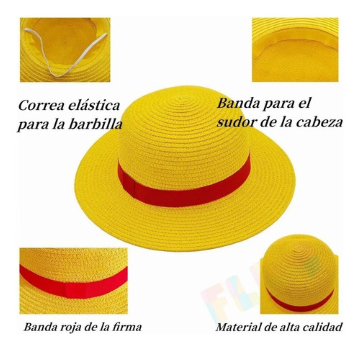 Sombrero Anime Dress Amarillo talla Unica
