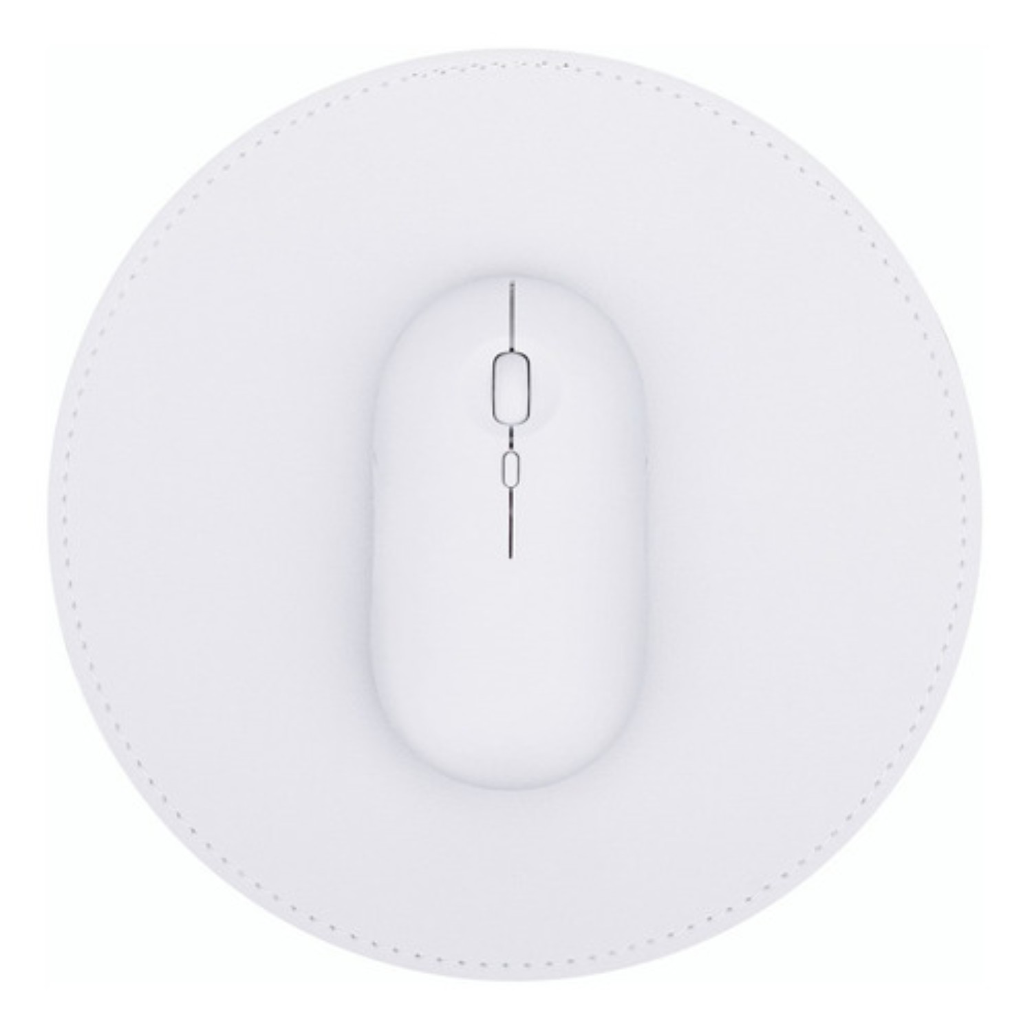 Mouse Inalámbrico Recargable Con Alfombrilla De Mouse Blanco