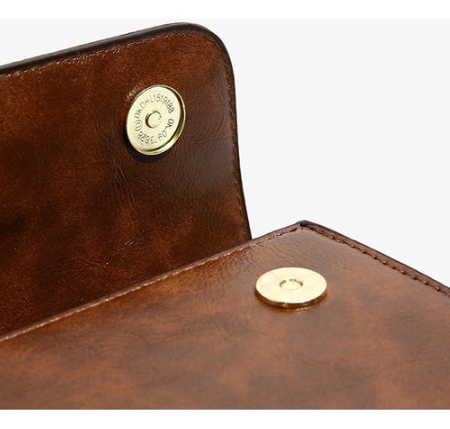 Bolsa Crossbody Pequeña De Hombro marron oscuro