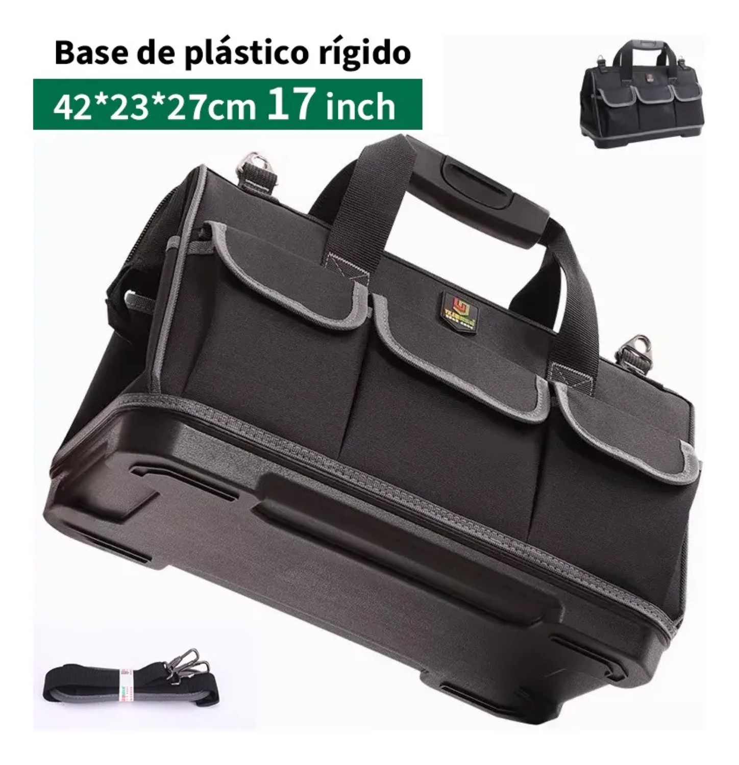 Bolsa De Herramientas Mochila Electricista Multifuncional Negro