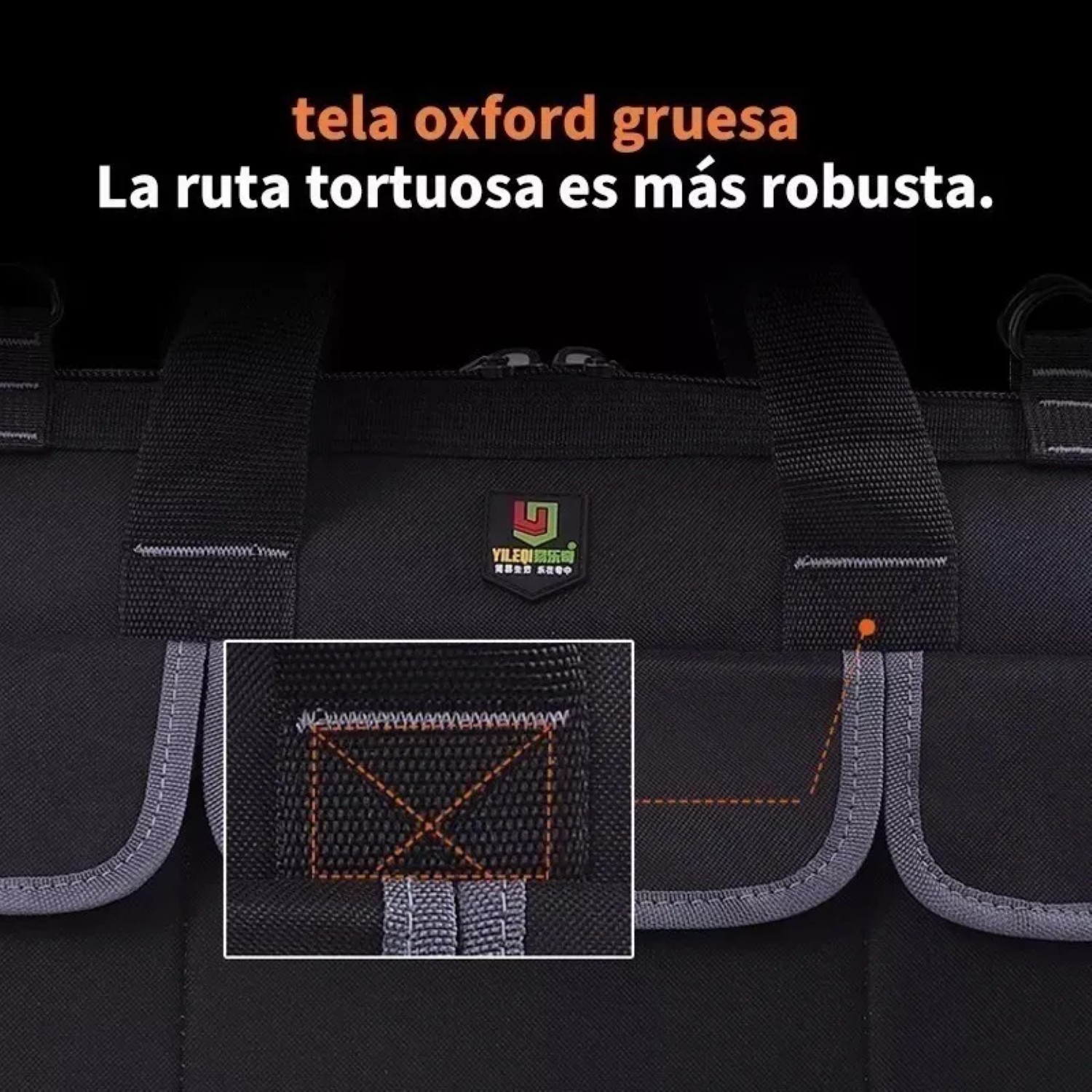 Bolsa De Herramientas Mochila Electricista Multifuncional Negro