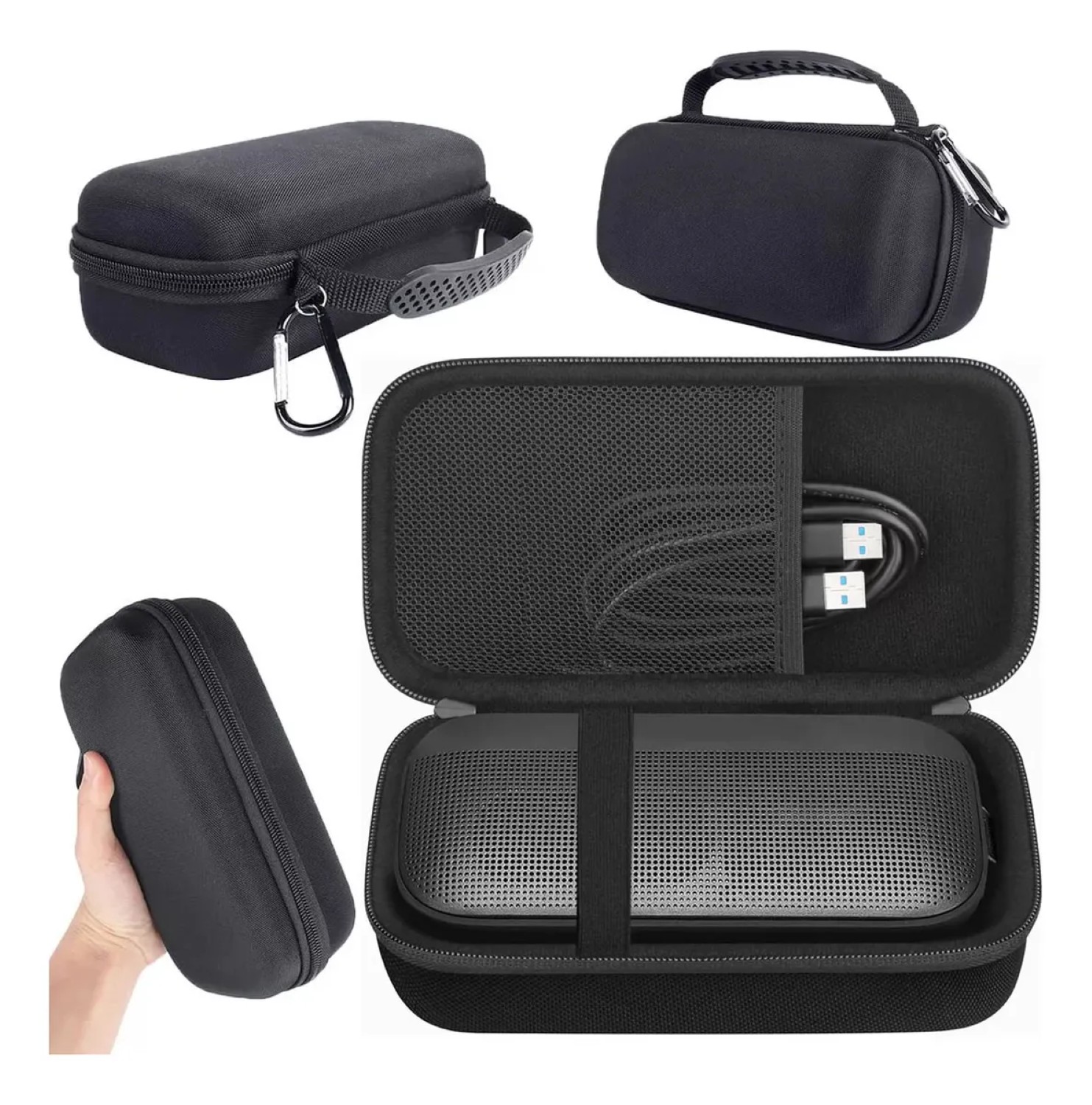 Funda Protectora Para Bocina Bluetooth ESTUCHE Negro